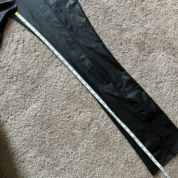 Fashion Nova Bottoms Up Split Hem Black Leggings NWT Size Large - Picture 14 of 15